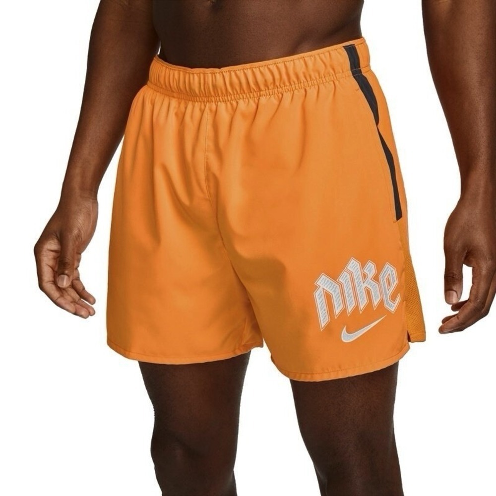 NIKE Dri-Fit Run Division Challenger 5" Shorts Orange Men's 2XL *NEW* DX0837-836